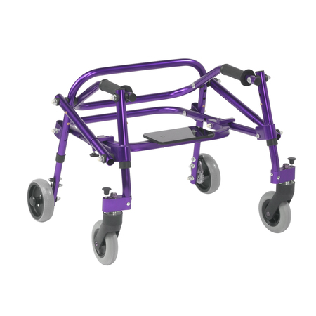 INSPIRED BY DRIVE Nimbo 2G Lightweight Posterior Walker w/ Seat, Extra Small, Purple ka1200s-2gwp